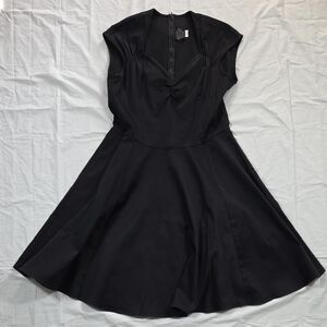Pinup Couture Classic Black Midi Fit & Flare Dress